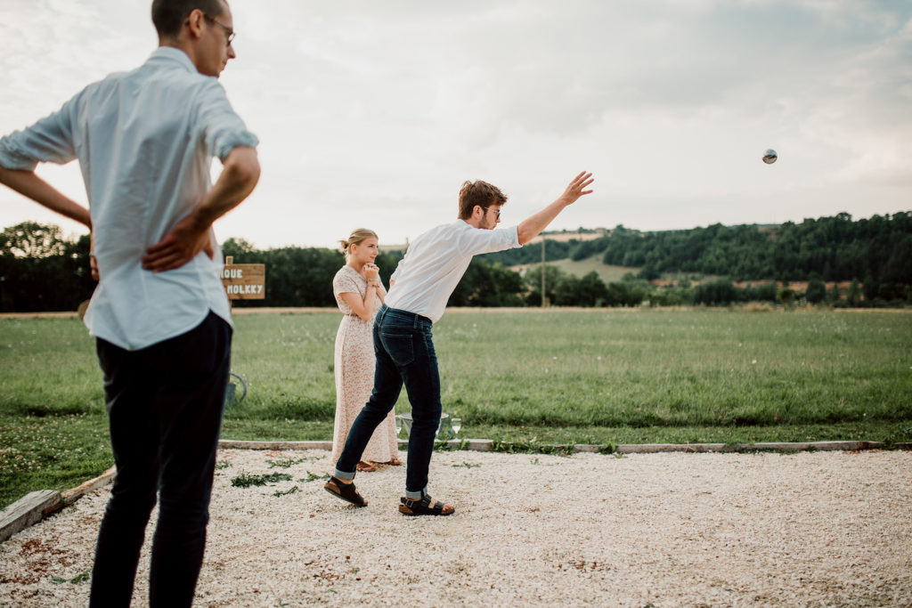 Partie de pétanque au Domaine du Bouloy
