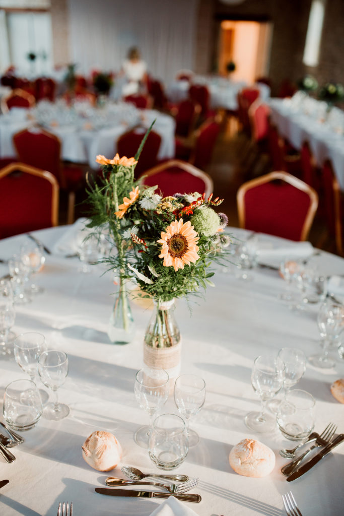 Centre de table au Domaine du Bouloy