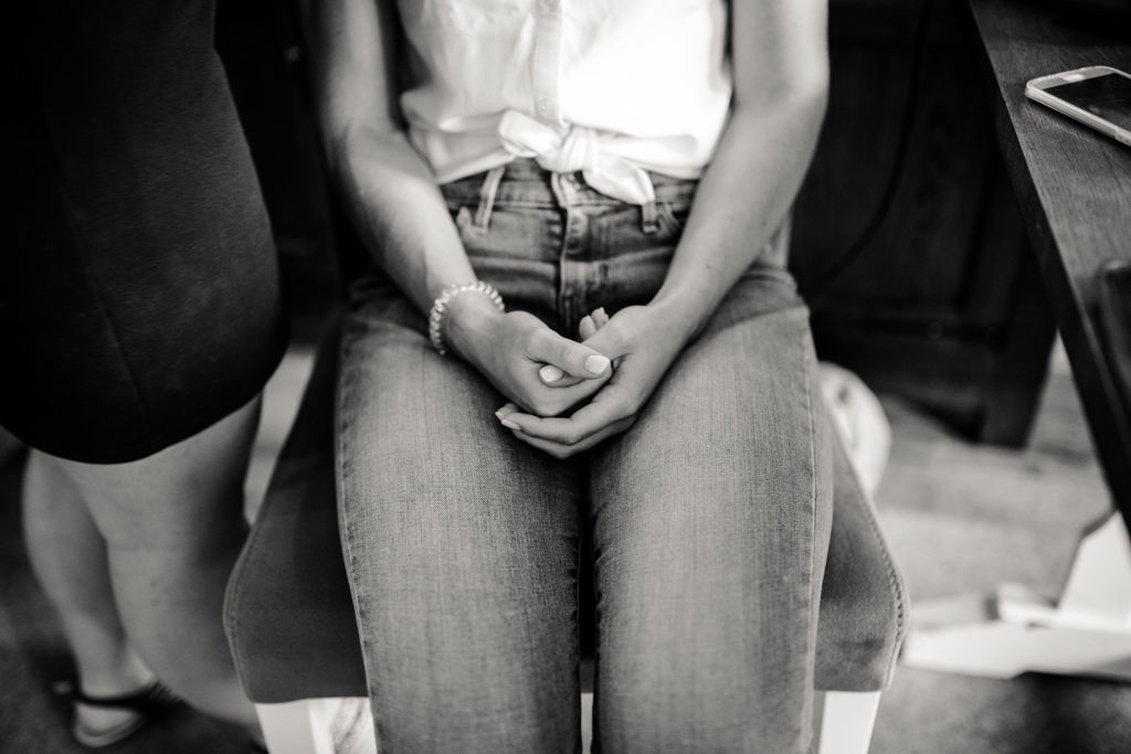 Préparatif de la mariée à l'auberge des Sources