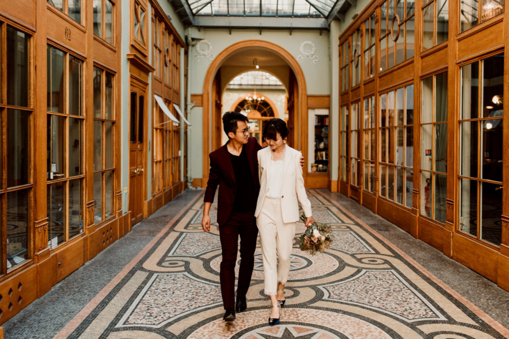 Séance d'engagement avec Li & Jintan de Montmartre à la Tour Eiffel